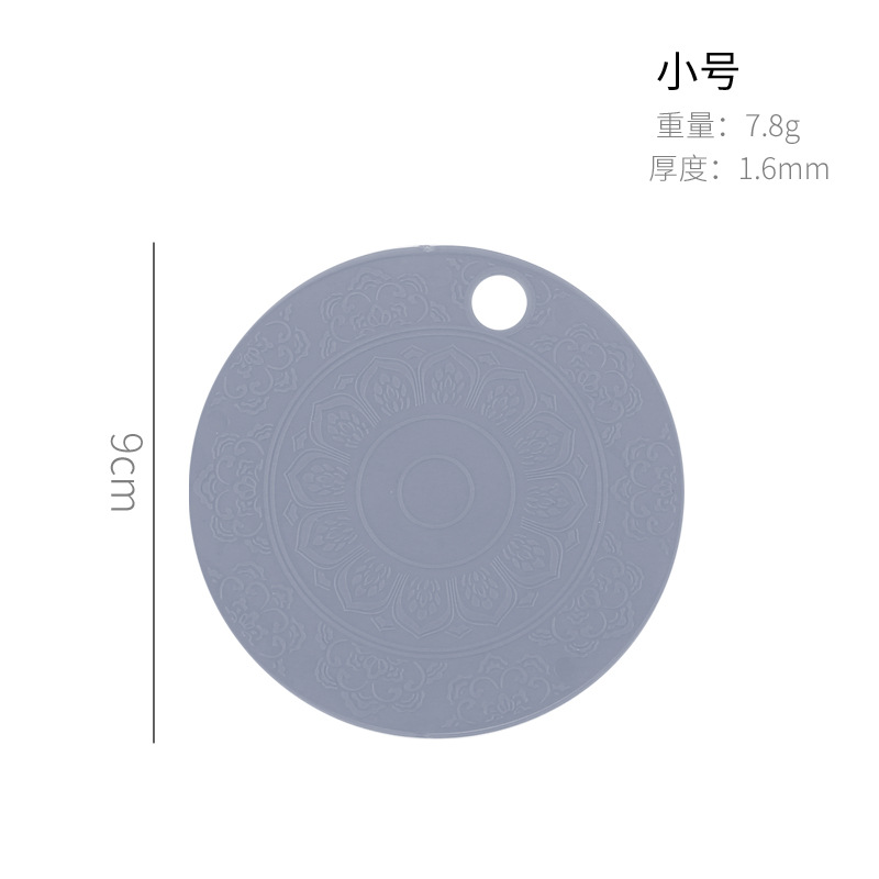 [Almohadilla de aislamiento de silicona] estera de la olla estera de comedor estera de la taza de té hogar engrosada estera del tazón Nordic ins simple estera de la placa