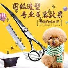 宠物美容剪刀狗狗剪毛工具套装猫咪修毛剪狗毛弯剪子泰迪理发