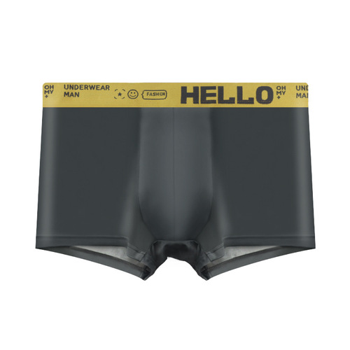 Outsourcing Men's Underwear Spring Ice Silk Teenagers Comfortable Boxer Shorts Short Pants Wholesale in Zhongshan 