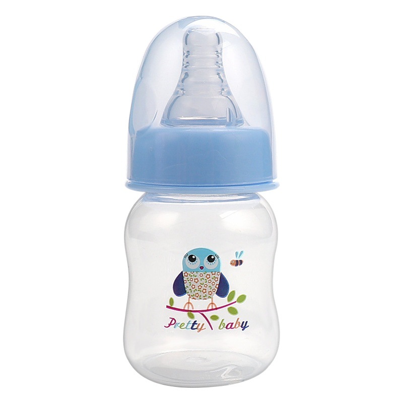 Biberón mini de 60 mL en plástico PP anti ahogo y resistente a caídas para bebés, fábrica para comercio transfronterizo
