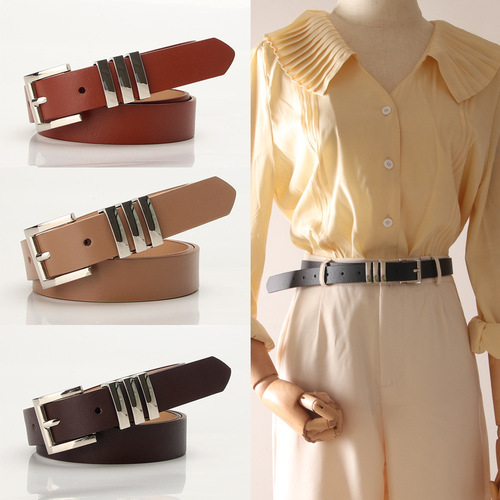 Women's Belt Fashion Versatile Clothing Matching Belt Simple Belt Women's Korean Style Fashion Dress Decoration Wholesale