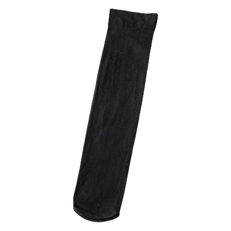 Estilo japonés básico blanco y negro JK chica media pantorrilla calcetines Primavera/Verano otoño zapatos de cuero de terciopelo fino sobre la rodilla pantorrilla