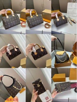 (Guangzhou Cross-Border Original Leather) Lv-Style Phone Bag with Chip Version, Various Styles, Handbag and Crossbody Bag for Women