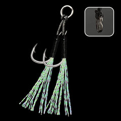 Manufacturer wholesale black wire bound flat iron hook with flattened double rings and barbed sharp fish hook fishing gear outdoor casting equipment