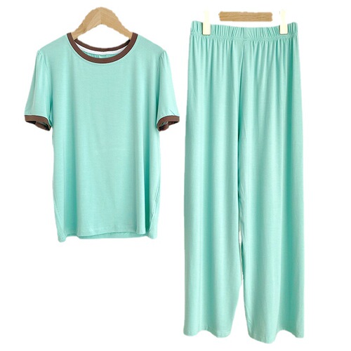 Girls' home wear pajamas 2024 new summer style loose thin comfortable and cool drape suit for middle-aged and older children parent-child