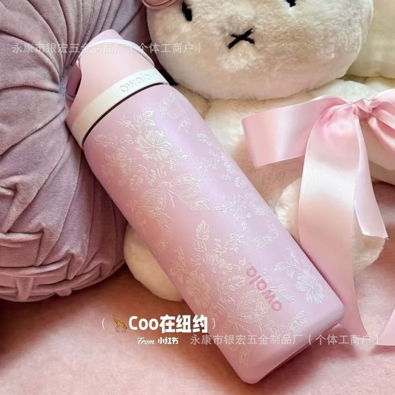 跨境限定联名32oz水果杯Owala保温杯户外便携运动水壶手提吸管弹|undefined