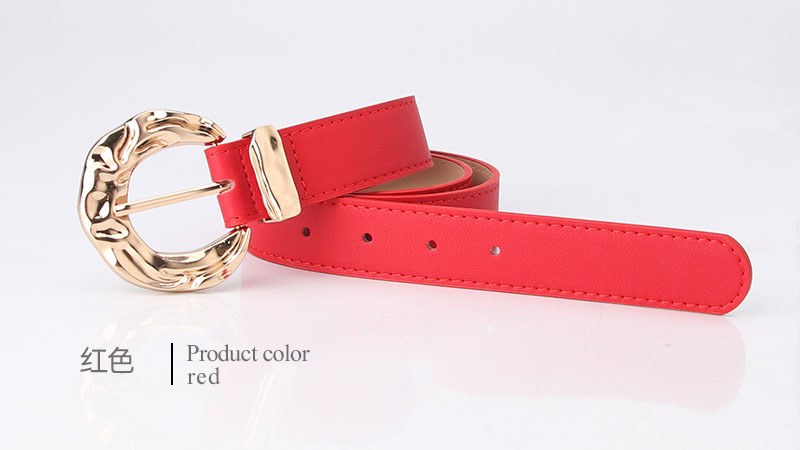 Wholesale Simple Solid Color Metal Pin Buckle Type Belt Nihaojewelry display picture 12