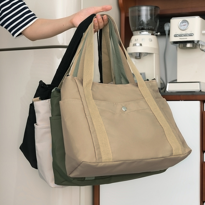 Large-Capacity Cartoon Canvas Bag for Women 2024 New Fashion Outing Satchel Shopping Bag Mommy Shoulder Tote Bag