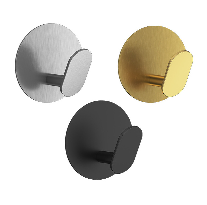 Amazon Quality Self Adhesive Stainless Steel Adhesive Hook Hook For Kitchen Bathroom Toilet Hook Coat Hook Towel Hook
