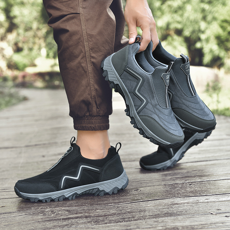 Primavera nuevos hombres zapatos casuales al aire libre zapatos de senderismo de viaje zapatos deportivos antideslizantes resistentes al desgaste zapatos para caminar de un pie