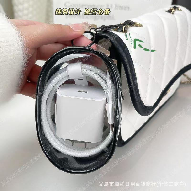 Cable de datos gancho bolsa de almacenamiento bolsa de almacenamiento portátil de viaje cargador caja de almacenamiento de auriculares bolsa de acabado de teléfono móvil en stock