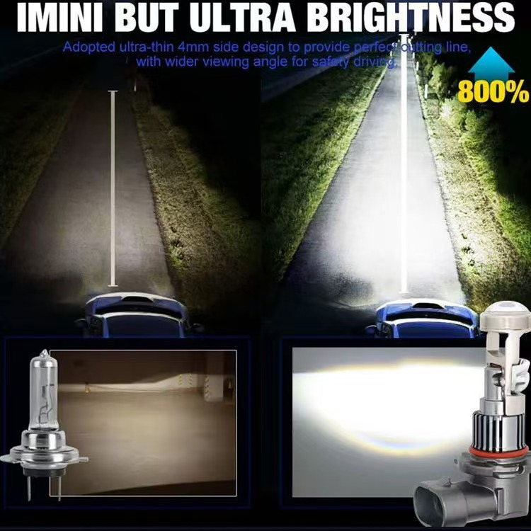 M01R hand-in-line h7 lente H119005/9006/9012 tangente coche motocicleta LED faros