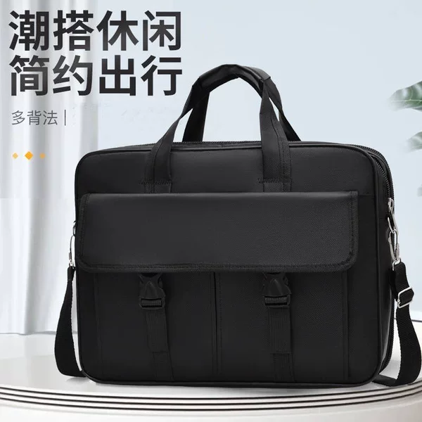 Oxford Cloth Briefcase Gift Business Men's Bag Waterproof Laptop Bag Horizontal Shoulder Handbag Business Trip