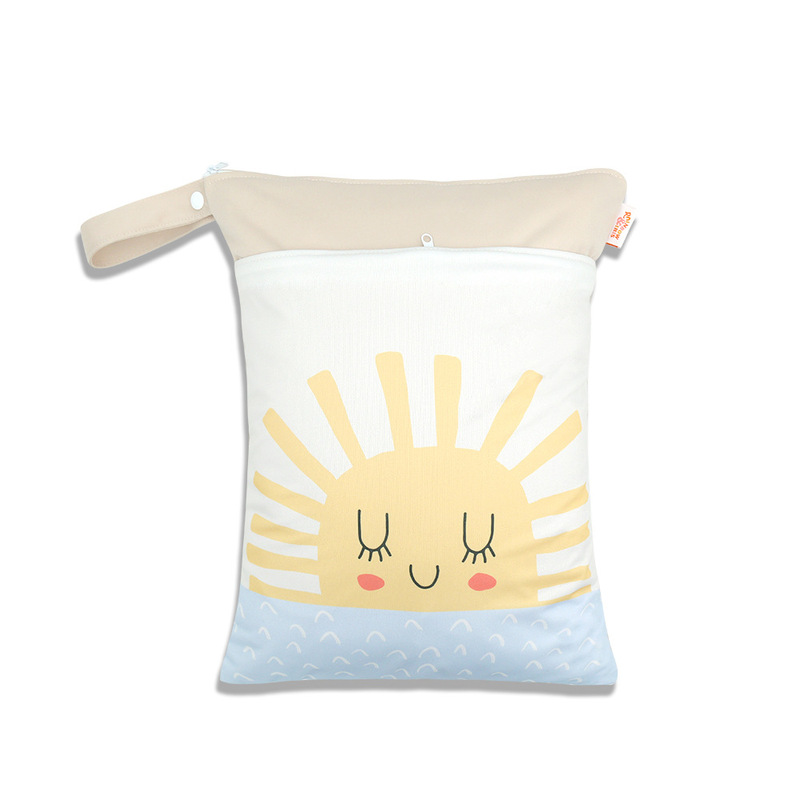 Waterproof storage BAG double zipper large capacity Rainbow printing diaper BAG multifunctional hanging BAG WET BAG Waterproof storage BAG double zipper large capacity Rainbow printing diaper BAG multifunctional hanging BAG WET BAG