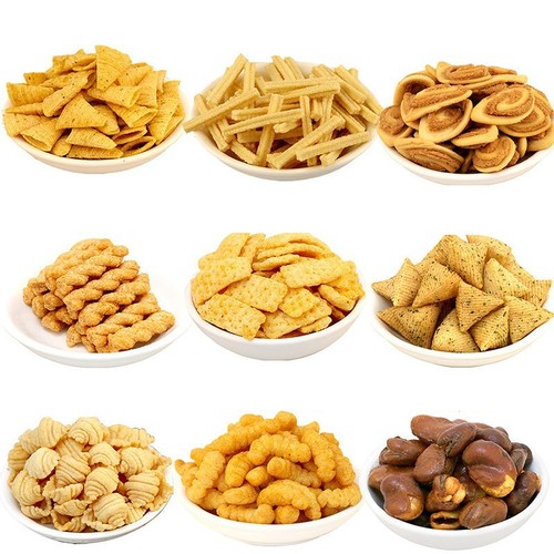 Snack wholesale supplier bulk puffed food, crispy rice crispy corner sticks, famous snack hot pot leisure food