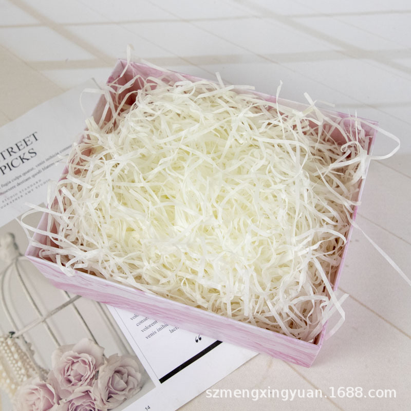 Boda caja de dulces de cumpleaños qixi regalo de San Valentín caja de regalo de la decoración de la viruta de seda de papel rallado de relleno de la image 8
