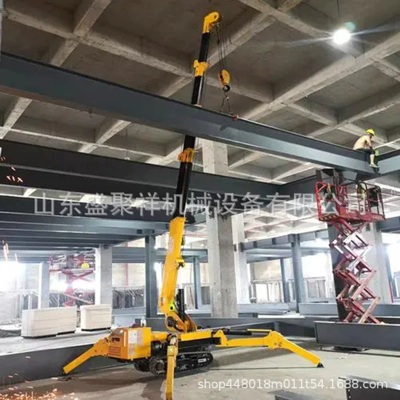 Паучий кран 3 тонны, 5 тонн, 8 тонн для подъема при внутренней и внешней отделке подвала на высоте, легкое и малогабаритное подъемное оборудование, силовой захват