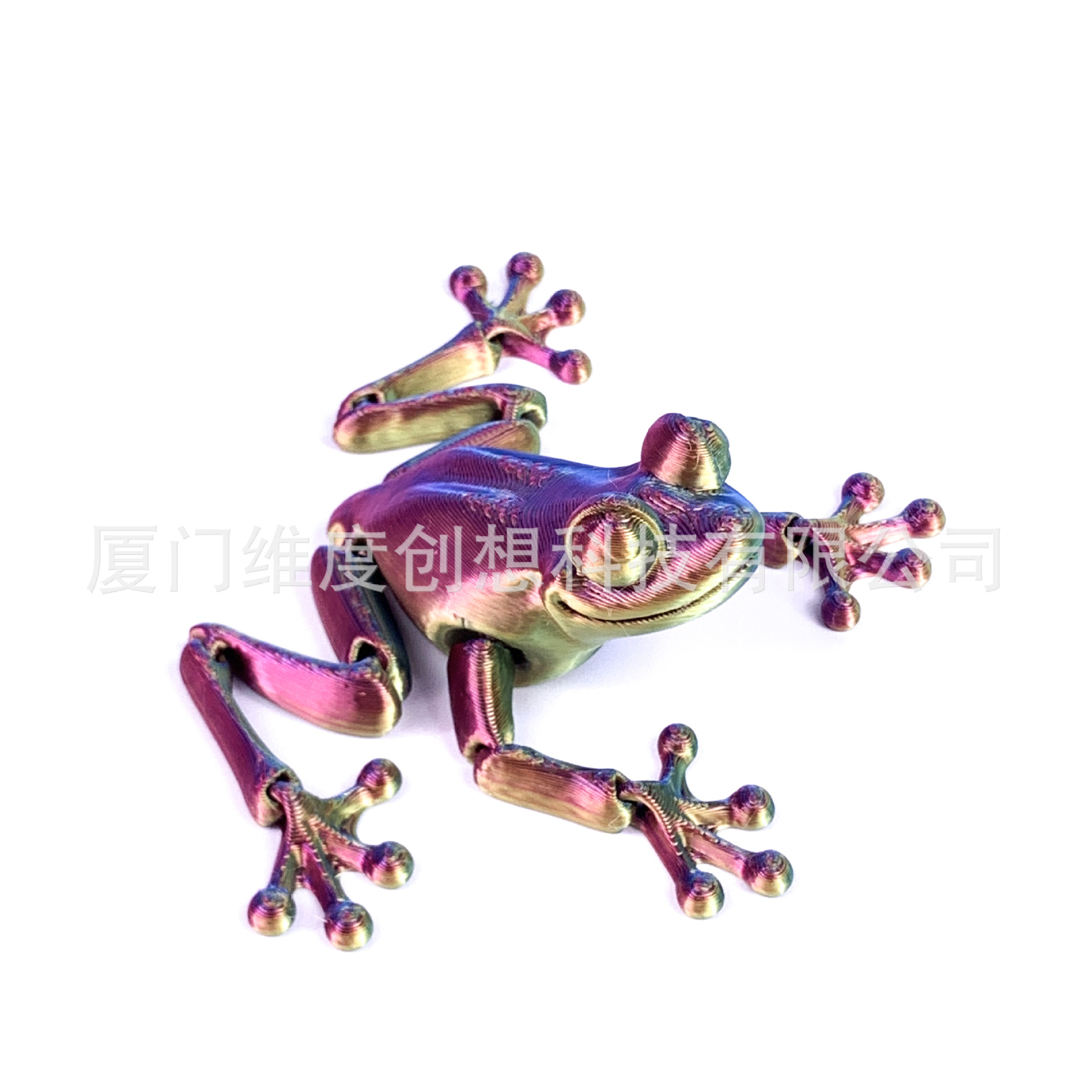 Juguetes de impresión 3D articulaciones de rana móviles adornos creativos para niños acuarios modelo de decoración de impresión 3D