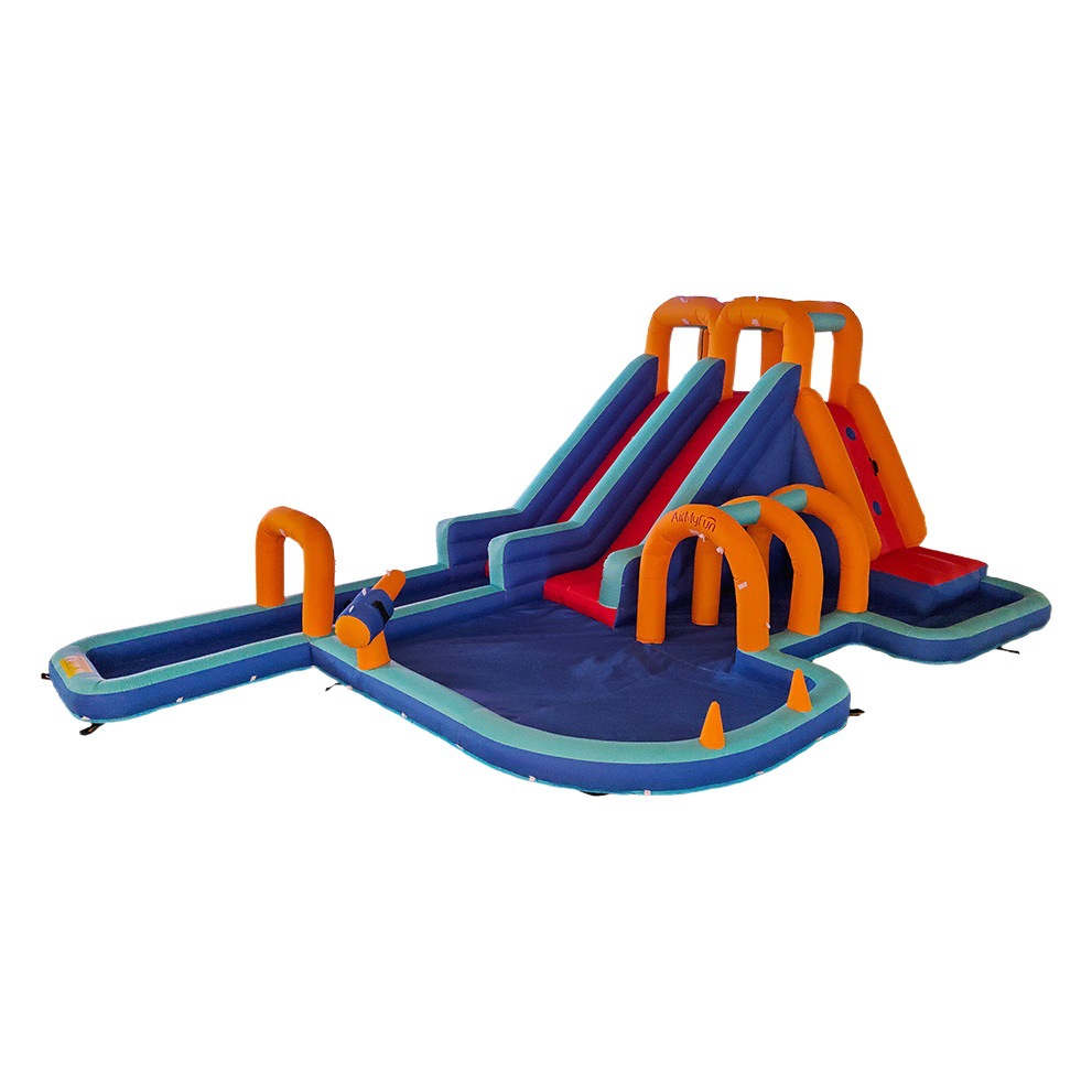 Castillo inflable para niños, trampolín inflable para deportes al aire libre, castillo de juguete con rociador de agua, tobogán para patio de recreo infantil, fiesta acuática
