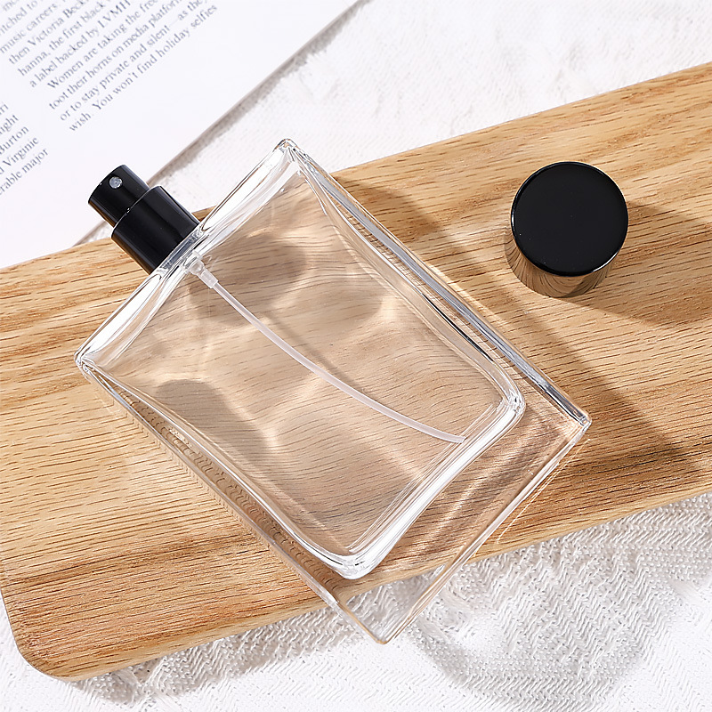 现货透明香水裸瓶化妆品玻璃瓶喷雾瓶卡口螺口方形圆形小样分装瓶