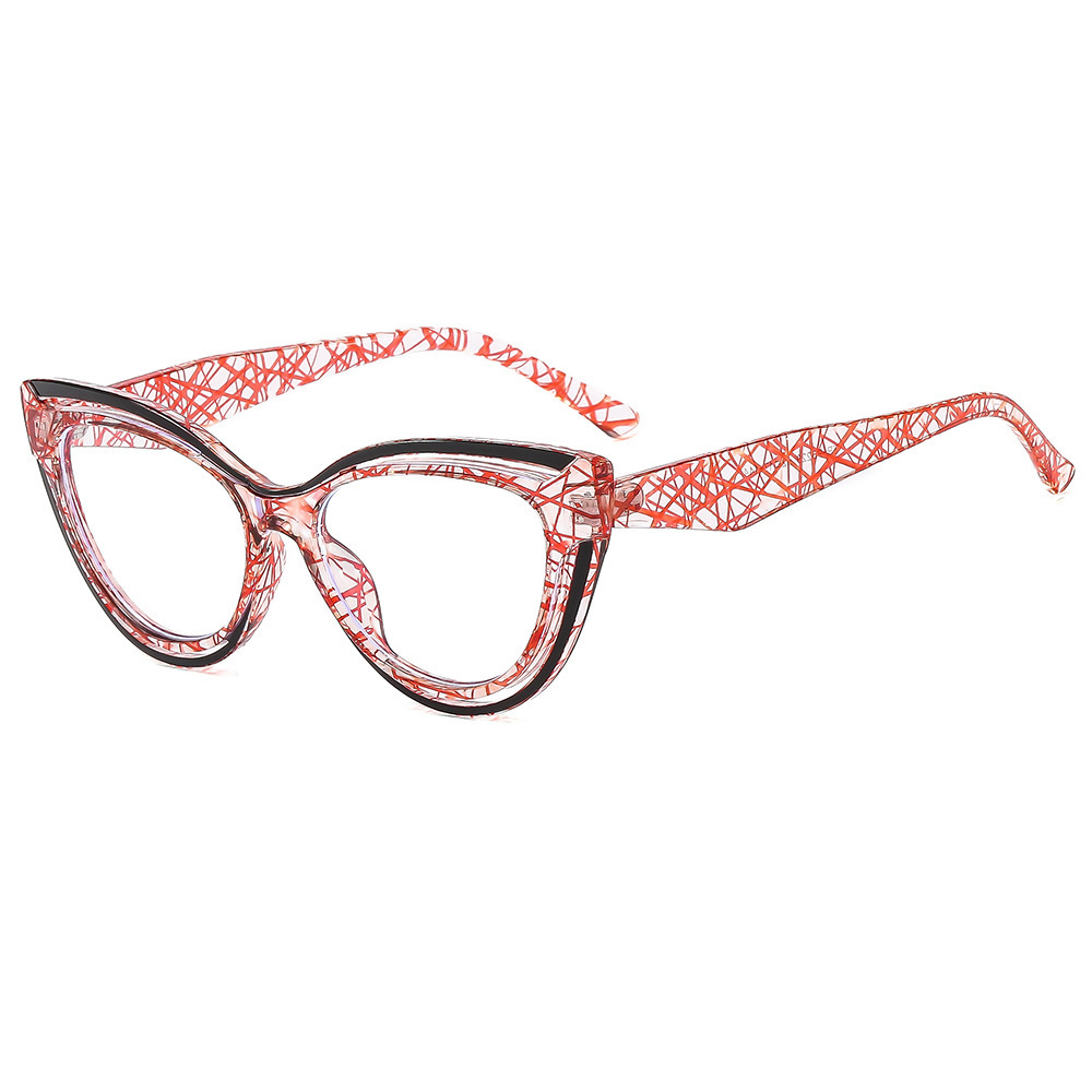Nuevo bolso transfronterizo personalidad ojo de gato TR90 gafas anti-luz azul