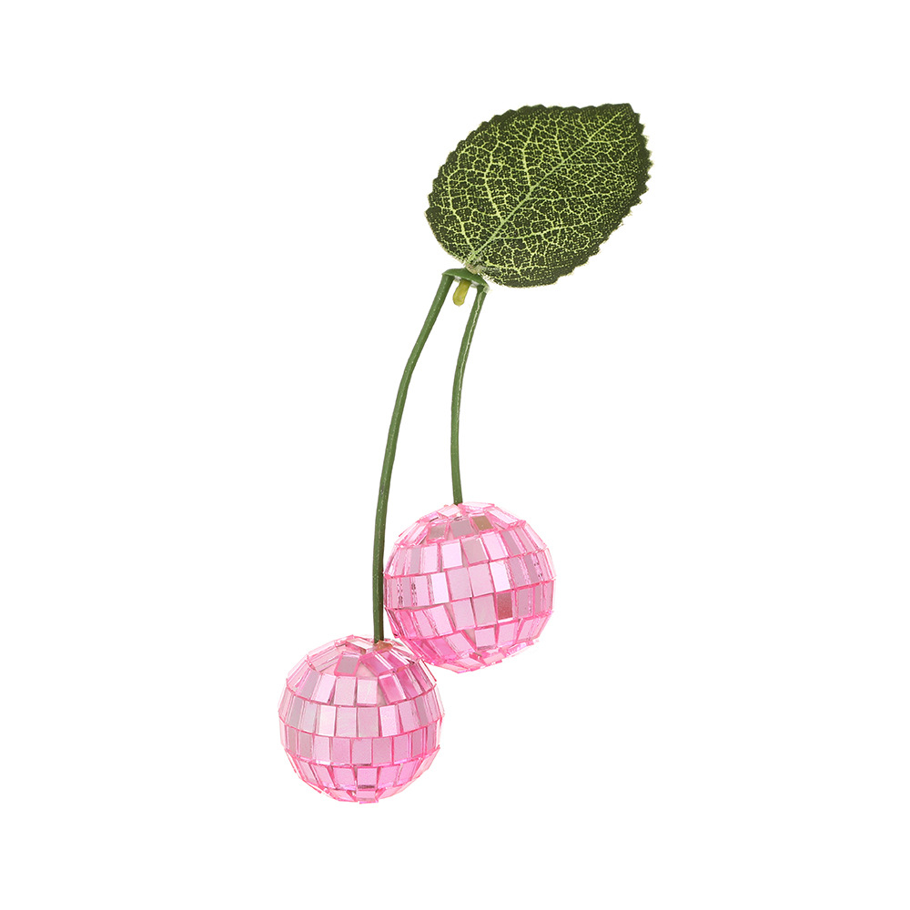 クロスボーダーのホットタイプのディスコボールのさくらんぼの装飾品は誕生日パーティーのパーティーに鏡のボールを飾って葉の道具を持ちます。