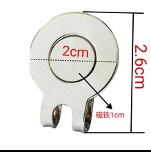 高尔夫帽夹马克笑脸老鹰单圆币高尔夫用品配件果岭球位标金属批发