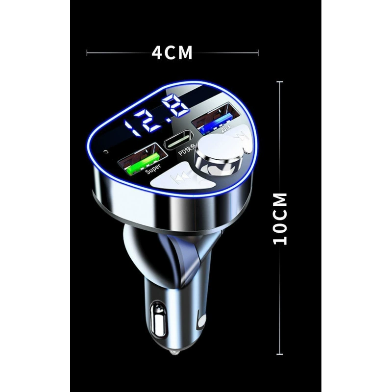 Charger, universal lighter, with LED display, bluetooth