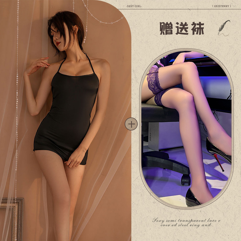 블랙 + 블랙 스타킹