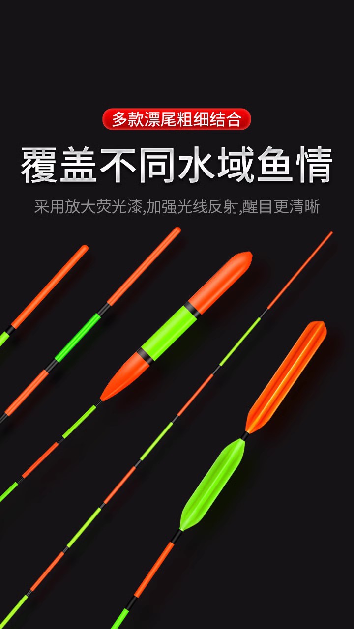 Set of Xiao Fengxian Fish Floating Rod Kit, High Sensitivity Wild Fishing Floating Rod, Nano Thickened and Eye-catching Crucian Carp Floating Rod with Rod Box