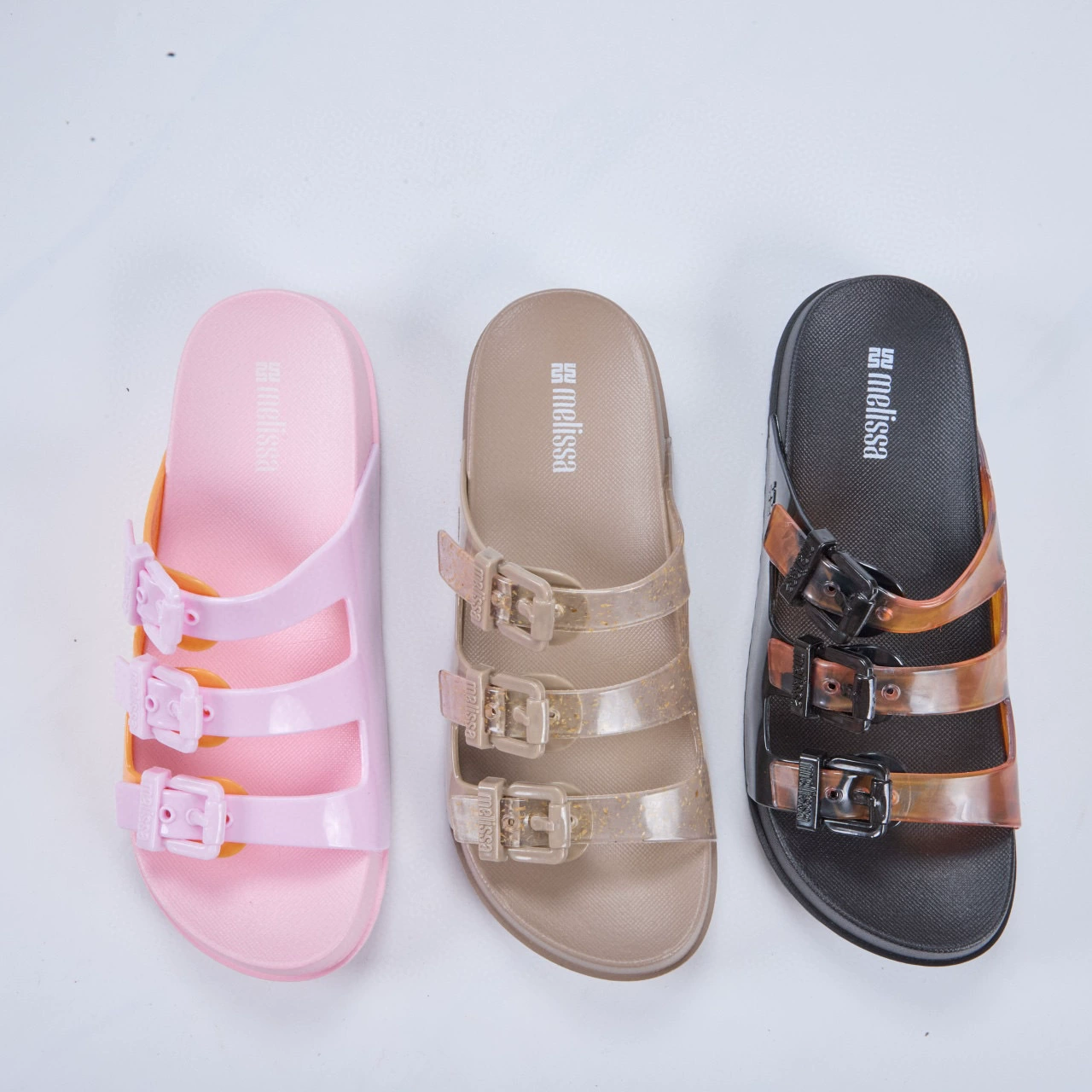 2025 Meiko Sha melis * туфли на плоской подошве, широкая повседневная обувь на толстой подошве, женские тапочки, прозрачные туфли с пряжкой, женская пляжная обувь