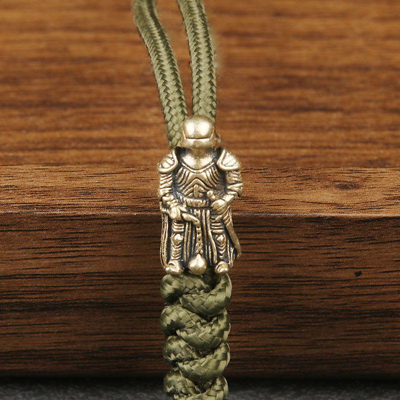 Brass Dragon Slayer Knight Creative Knife Pendant EDC Braided Cord Spacer Bead Bag Charm Umbrella Cord DIY Accessories Keychain Pendant Brass Dragon Slayer Knight Creative Knife Pendant EDC Braided Cord Spacer Bead Bag Charm Umbrella Cord DIY Accessories Keychain Pendant