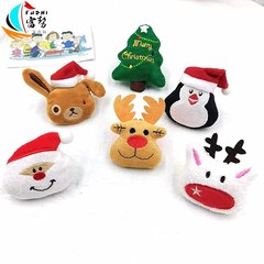 Christmas cartoon plush pin deer snowman Christmas tree decoration accessories gift bag backpack doll