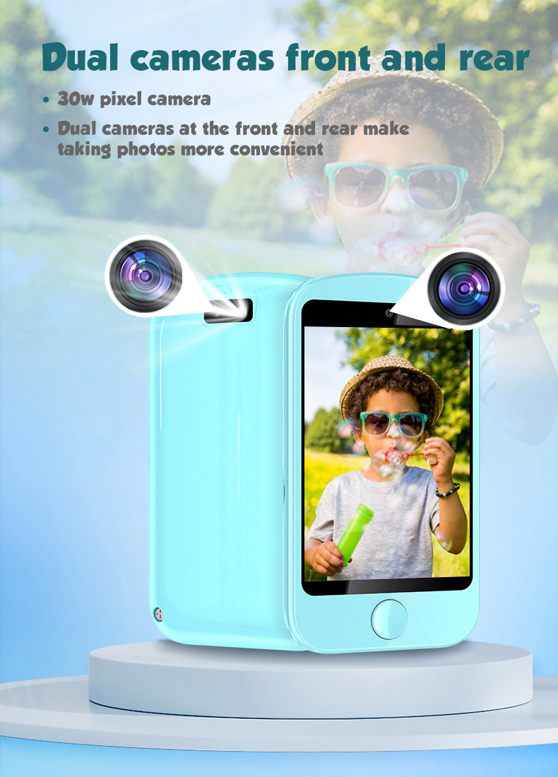 Cross-border children's handheld phone smartwatches, multiple educational play children's wristbands, positioning handheld smart phone source factory undefined