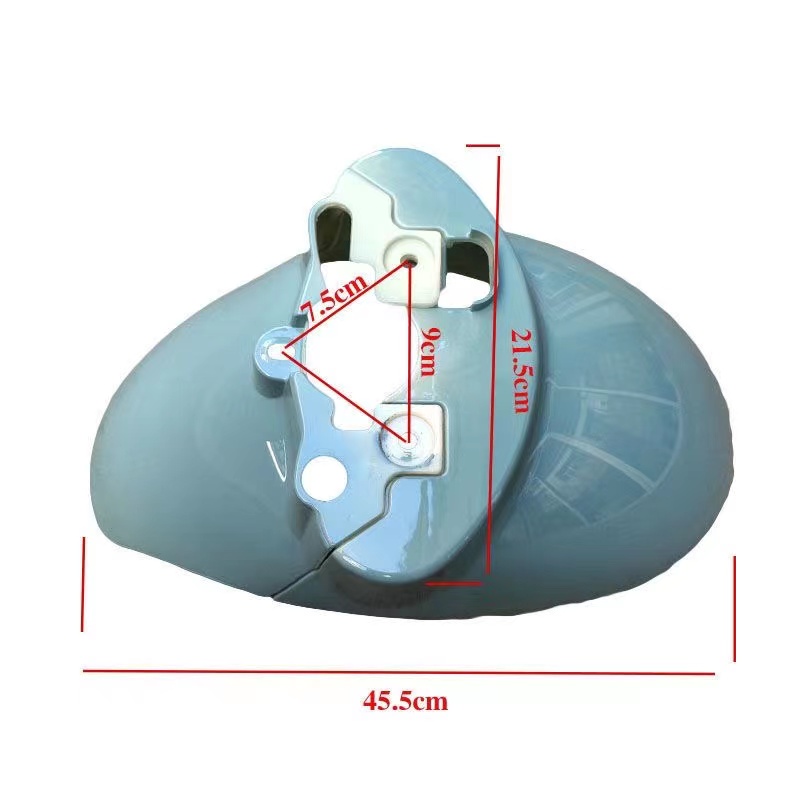 Electric Scooter Front Fender European Version Small Turtle Single/Double Light Turtle King Electric Bike Aima Yadea Universal Front Mudguard Front Wheel