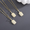 Fashionable sweater, chain for key bag  with letters, necklace, simple and elegant design, Japanese and Korean, silver 925 sample