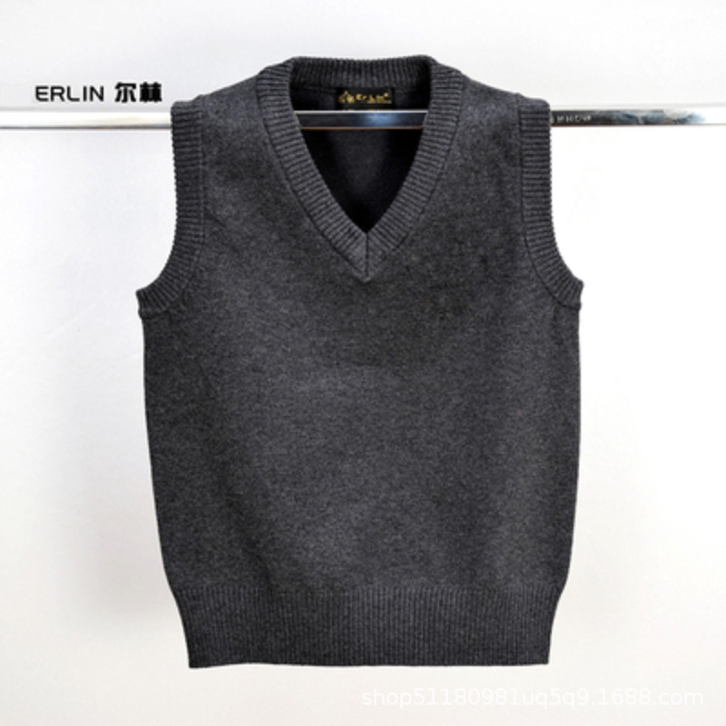 Estilo coreano ropa de los niños 2023 otoño nuevo niñas suéter chaleco niños otoño Universidad Chaleco de punto al por mayor