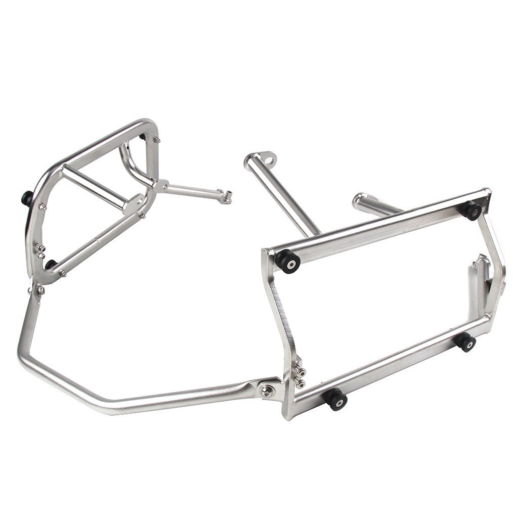Adecuado para KTM790ADV/R/EVO caja lateral soporte motocicleta derecha ocultar Acero inoxidable liberación rápida engrosada caja lateral soporte