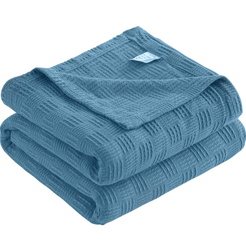 Summer cotton knitted gauze towel quilt simple modern solid color towel blanket pure cotton double single throw blanket sofa blanket