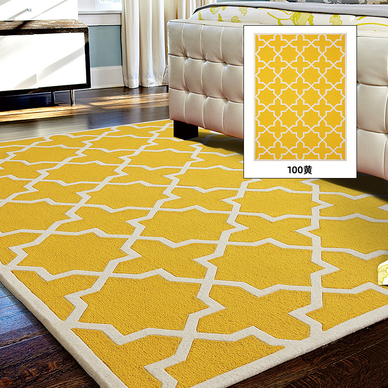 Fábrica de fuente alfombra de alta gama de sala de estar lana doméstica estudio dormitorio mantas de cama resistente a la suciedad fácil de cuidar personalizado