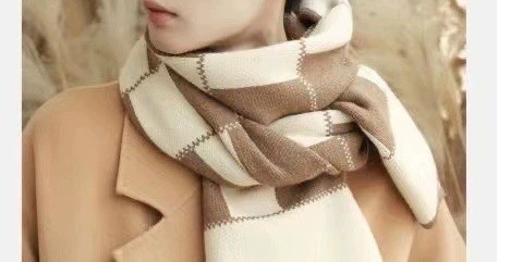 Unisex Men's scarf neck casual thickened wool scarf_voghion.com