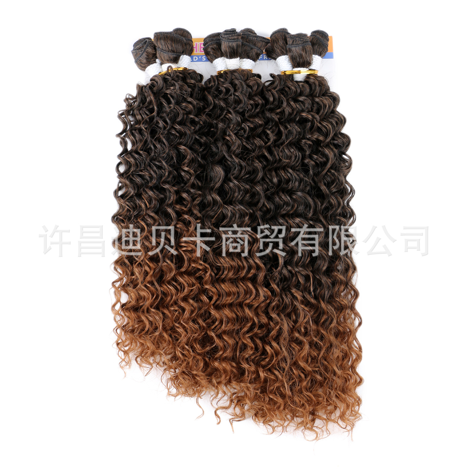 Comercio exterior transfronterizo fibra química onda de agua cortina de cabello nueve piezas conjunto de seda europea y americana no alta temperatura jacquard roll DEP cortina de cabello