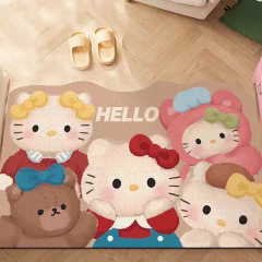 hellokitty入户门地垫耐脏蹭土家用进门玄关丝圈地垫易打理防滑垫