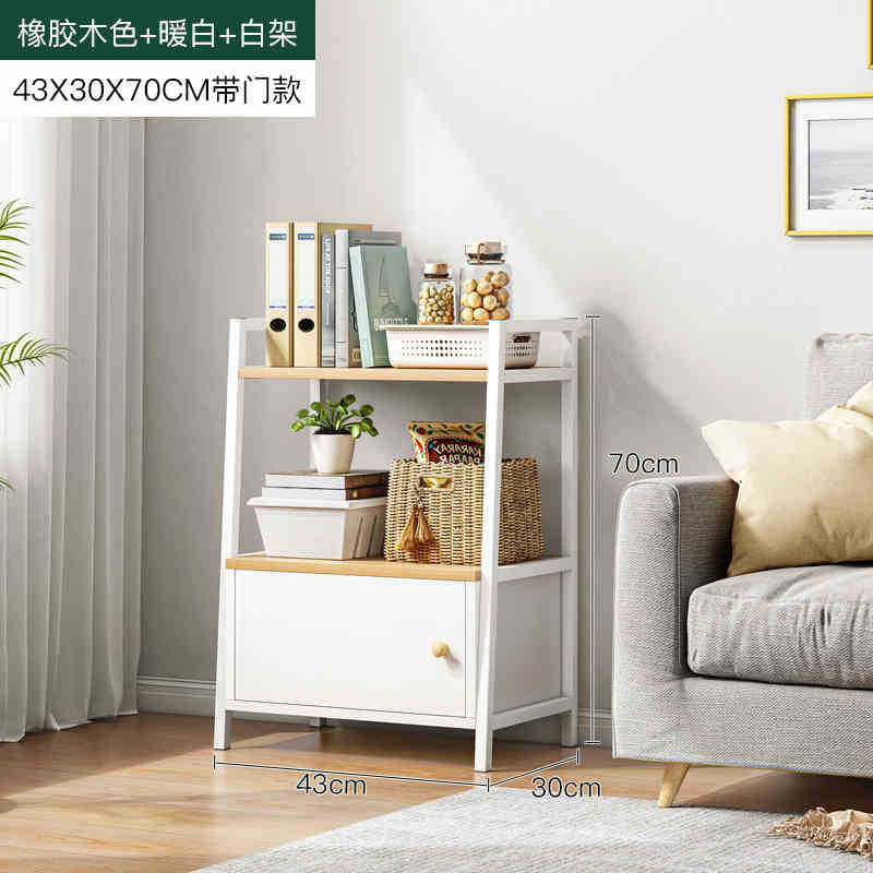 Estante simple estante de almacenamiento de múltiples capas estante de exhibición sala de estar estantería hogar dormitorio piso gabinete de almacenamiento sub-estante