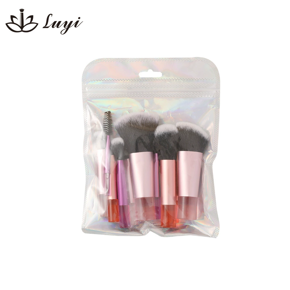 Handheld Makeup Brush Set (Luyi) acrylic handles, portable compact collection
