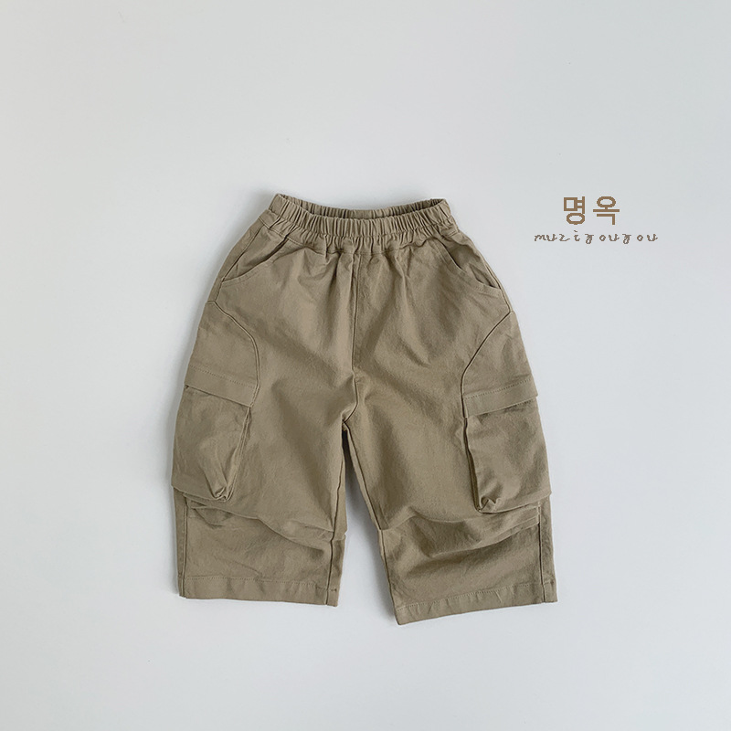 Pantalones Cargo Casuales para Niños de Algodón Suave para Primavera y Otoño image 7
