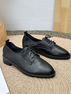 N 83745 Leather Lace-Up Oxford Shoes ��ɫСƤЬ
