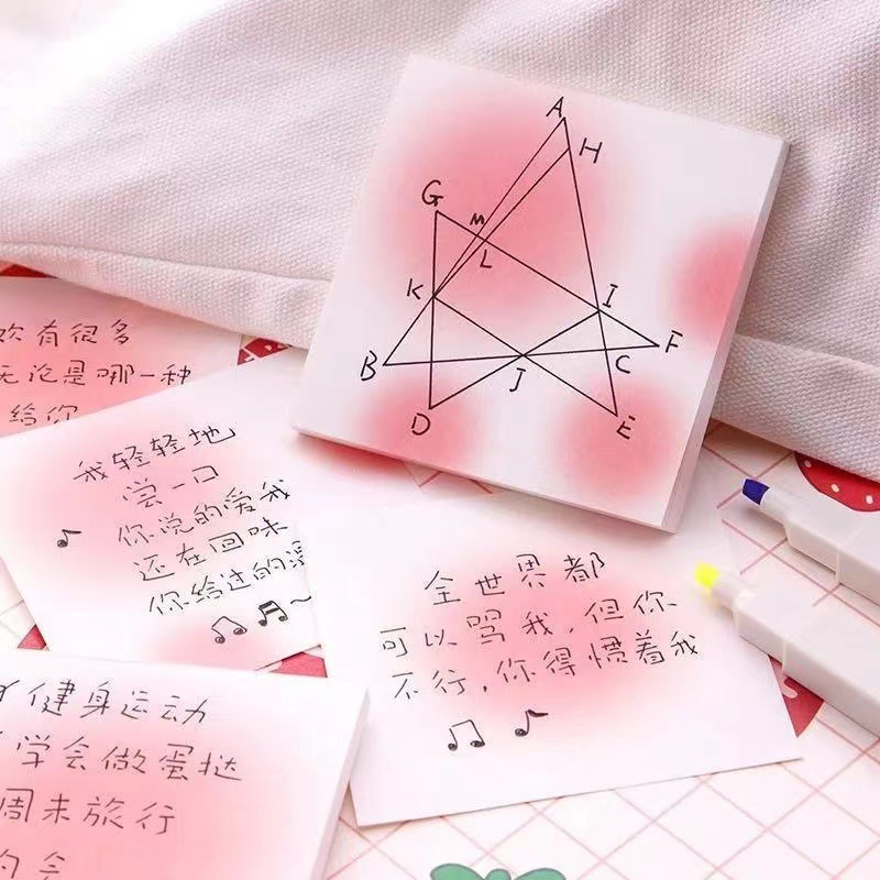 INS puro deseo estilo cuaderno Blush Halo nota Memo cuaderno pequeño libro rojo Mismo estilo T