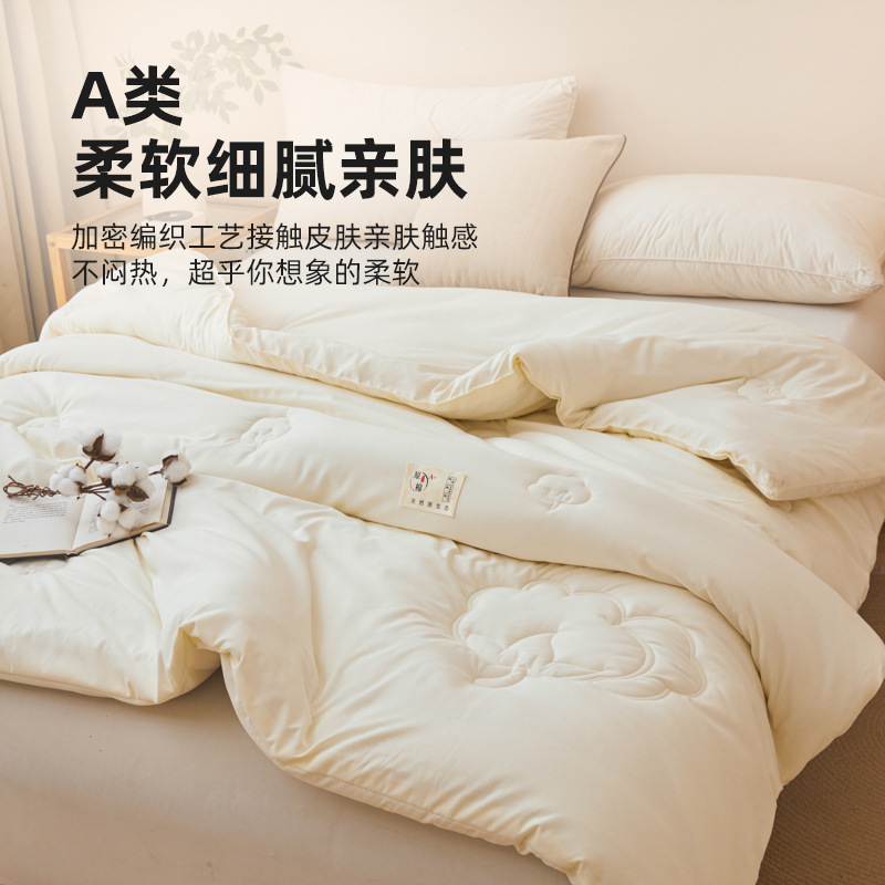 Quilt de algodón de invierno de Xinjiang es grueso y caliente para dormitorios de estudiantes de primavera y otoño, colchón de cama general para cuatro estaciones
