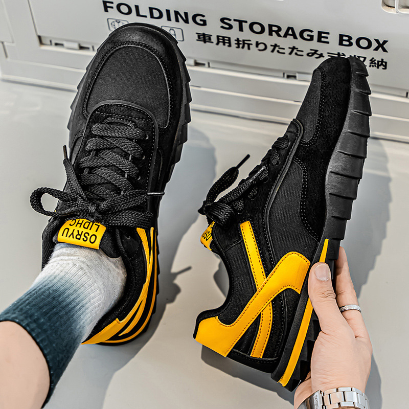 Tendencia de verano nuevos zapatos para hombres, malla transpirable, zapatos de entrenamiento alemanes delgados, deportes y ocio, zapatillas de tabla bajas, zapatos de moda para hombres a juego